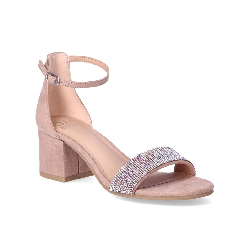 Madden NYC Women's Illie City Bling 2.25” Heel Sandals-Size 11